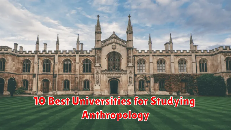 10 Best Universities for Studying Anthropology