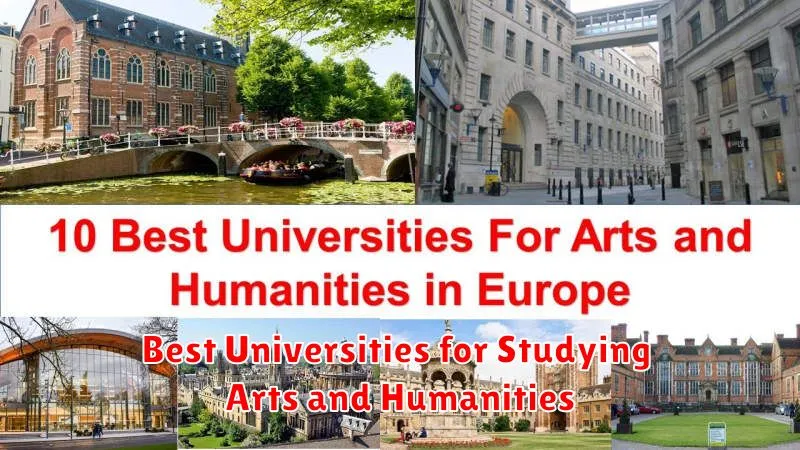 Best Universities for Studying Arts and Humanities