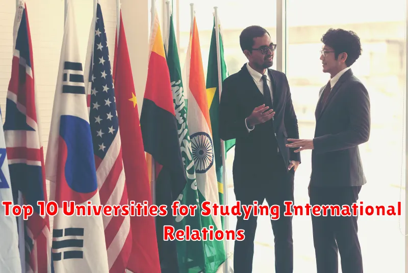 Top 10 Universities for Studying International Relations