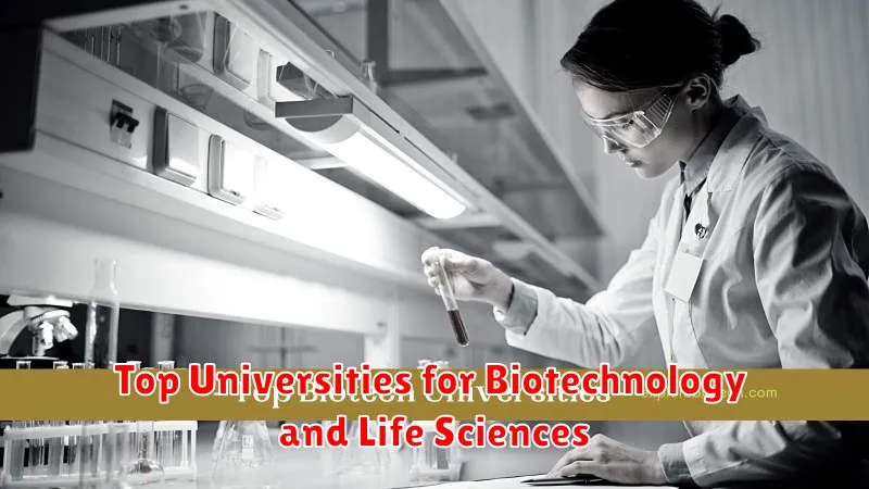 Top Universities for Biotechnology and Life Sciences